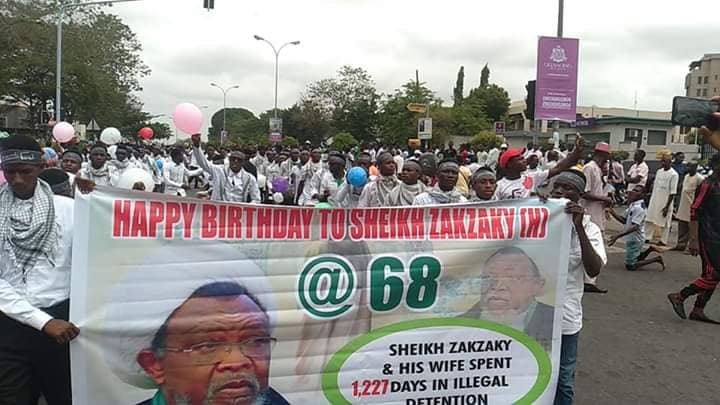  nisf shaban comm and free zakzaky protest in abj on 23 april 2019